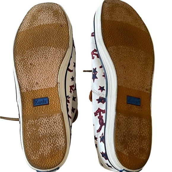 Keds Taylor Swift Nautical Print Shoe Off White Red Multicolor Womens Size 8.5 - Picture 6 of 9